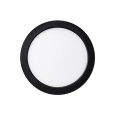 坦坦科技 LED 智能邊緣 圓形直附式玄關燈 20W, 燈泡日光色 + 外罩黑色