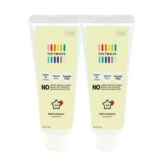 THE TWELVE 孩童無氟牙膏, 80g, 2入