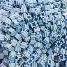 Brick World Tok Tok Play 顏色變形塊拉鍊支架補充裝 500p, 淺藍