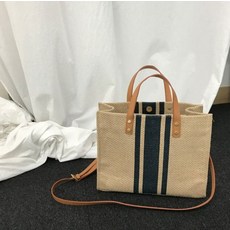 Mito 夏季藤編方形托特包