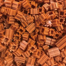 Brick World Tok Tok Play 顏色變形塊拉鍊支架補充裝 500p, 銹