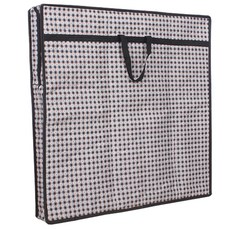 格紋收納袋, 深藍色