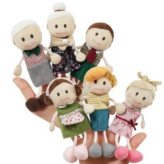 Magic Castle 家族手指玩偶組+CD片, 6種