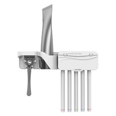 유토렉스 충전식 무선 부착형 칫솔살균기, URT-103CHW, 혼합색상