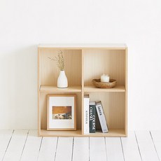 ROOM&HOME Daily 2層4格書櫃, 自然色