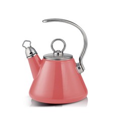 kocaco Oklm電磁爐適用手柄不鏽鋼煮水壺, 0.9L, 粉色的