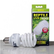 EXO TERRA 用於爬行動物的 UVB 燈自然光 25W, 混色, 1個