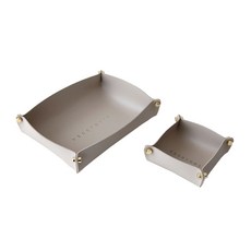 DECOTONIK 素面皮革托盤 L + S, 1套