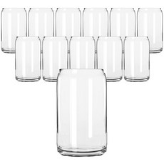 LIBBEY 啤酒罐造型玻璃杯 370ml, 12個