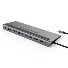 커네틱 멀티허브 USB-C 11in1 도킹스테이션 CFH-119GY, 그레이, 1개