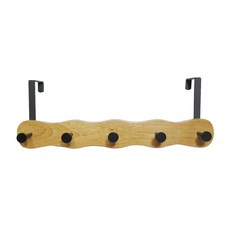 Supsokae 波浪門後掛鉤 5鉤, 黑色, 1個