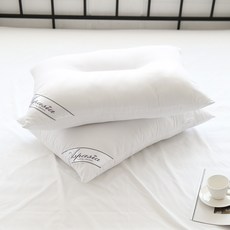 I'm Living 柔軟觸感超細纖維頸椎枕芯, 白色, 2個