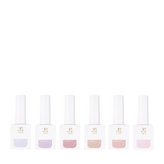 JIN.B Gracia Ivy指甲油 珠光稜鏡粉色套組 6件組, JBI201, JBI202, JBI203, JBI204, JBI205, JBI206, 1個, 11ml