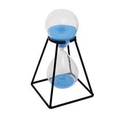 黑架玻璃沙漏 30分鐘, 藍色