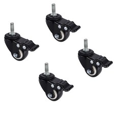 GAPANG 無噪音螺栓剎車腳輪小輪50mm, 4個