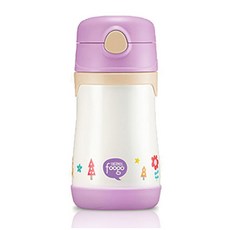 THERMOS 膳魔師 Foogo系列印花吸管水杯 290ml, 紫色, 1入