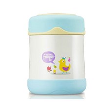 THERMOS 膳魔師 Foogo系列印花副食品保溫杯 290ml, 藍色, 1入