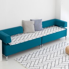 initium 人字紋印花泡泡紗沙發墊