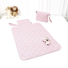 Coney Island 便攜式尿布墊, 粉色玫瑰款, 1個