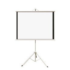 YUNCINE 屏風簡易掛屏白帶三腳架 4:3 1000 x 730 mm, YJV-050
