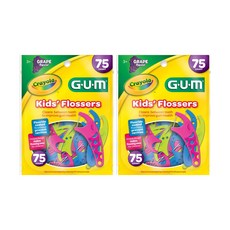 Crayola 繪兒樂 孩童G.U.M牙線棒 75入, 混色, 2包