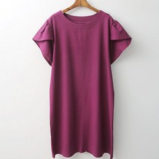 BONBONSTORY 荷葉袖孕婦連身裙