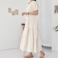 BONBONSTORY 公主袖孕婦蛋糕連身裙