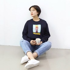 PANG PANG SHOP 孕婦哺乳印花長袖上衣