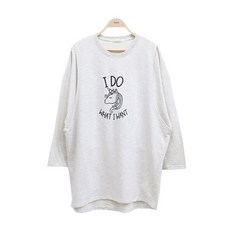 PANG PANG SHOP 孕婦獨角獸印花長袖上衣