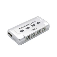 Coms 4對1 USB 手動共享切換器, TB012, 1個