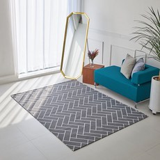 initium 防水人字紋印花方形地毯