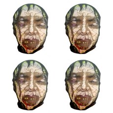 恐怖驚悚殭屍面具 4入, 混合顏色, 4個