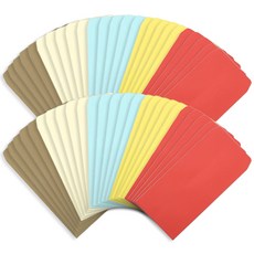 2Youngdesign 顏色 豎信封 紅色 10p+黃色 10p+藍色 10p+色 10p+棕色 10p, 混色, 1套