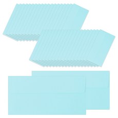 2Youngdesign 彩色橫式信封, 藍色, 40個