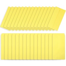 2Youngdesign 彩色信封 橫式 15入 + 直式 15入, 黃色, 1套