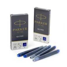 PARKER 墨水鋼筆筒 7.5cm 5p, 藍色, 2套
