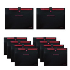 morning glory 3200 簡便5層分類文件夾, 黑色, 10個