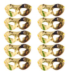 半臉眼罩 10入, 金色