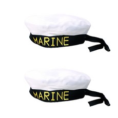 스투피드 마린 해군 모자, 혼합색상, 2개
