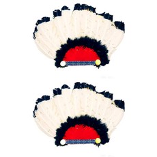 Stupid 印地安酋長帽, 白色, 2個