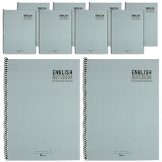 비팬시 1000 영어 스프링 노트, 그레이, 10개