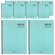 비팬시 1000 영어 스프링 노트, 민트, 10개