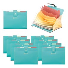 morning glory 5500 Clever 12分類 簡易文件夾, 薄荷綠, 10個