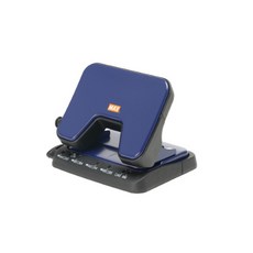 MAX JAPAN 2孔固定式打孔機 DP-25T 80mm, 海軍藍, 1入