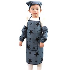 bebe chouette 孩童星月印花圍裙組