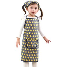 bebe chouette 孩童小雞印花圍裙