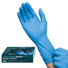 Clean Skin Nitrile Plus 丁腈手套, 藍色, 小(S), 1個