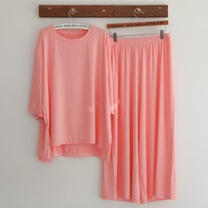 글램공감 여성용 통기성 하늘하늘 모달 투피스 잠옷 홈웨어 상하의 세트