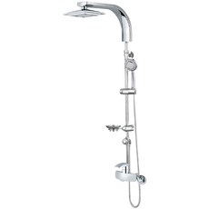 다인이엔지 크롬 로미오 일체형 해바라기 샤워기 DB3070CR, 1세트, 실버