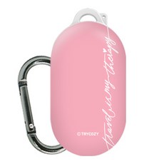 TRYCOZY 粉彩字母 Galaxy Buds / Buds Plus 保護殼, 單一商品, 粉紅色